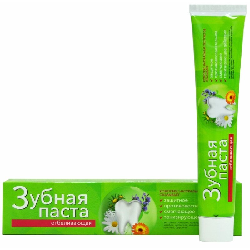 Зубная паста Простой рецепт Натуральное отбеливание 75 мл