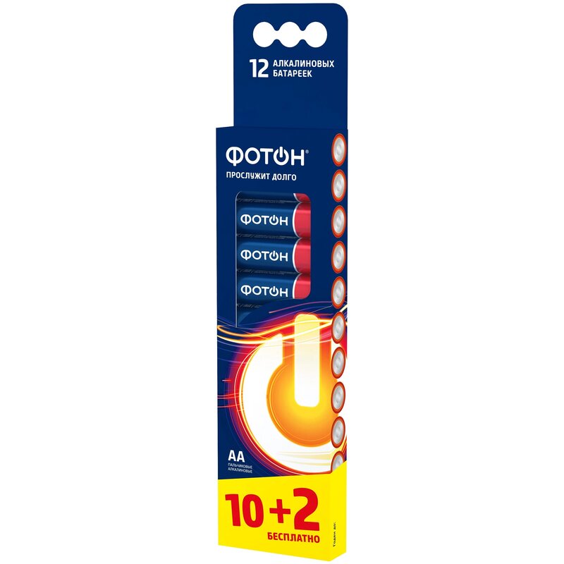 Фотон батарейка lr6 12 шт.