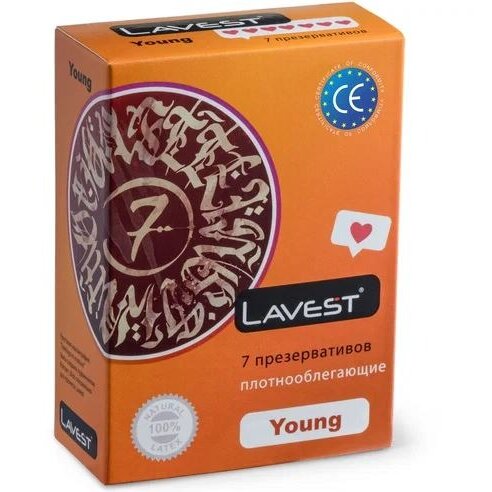 Презервативы Lavest Ribbed Orange Aroma 7 шт.