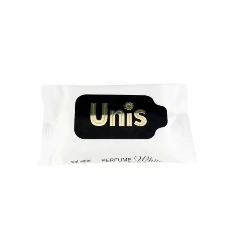 Влажные салфетки Unis Perfume White антибактериальные 15 шт.