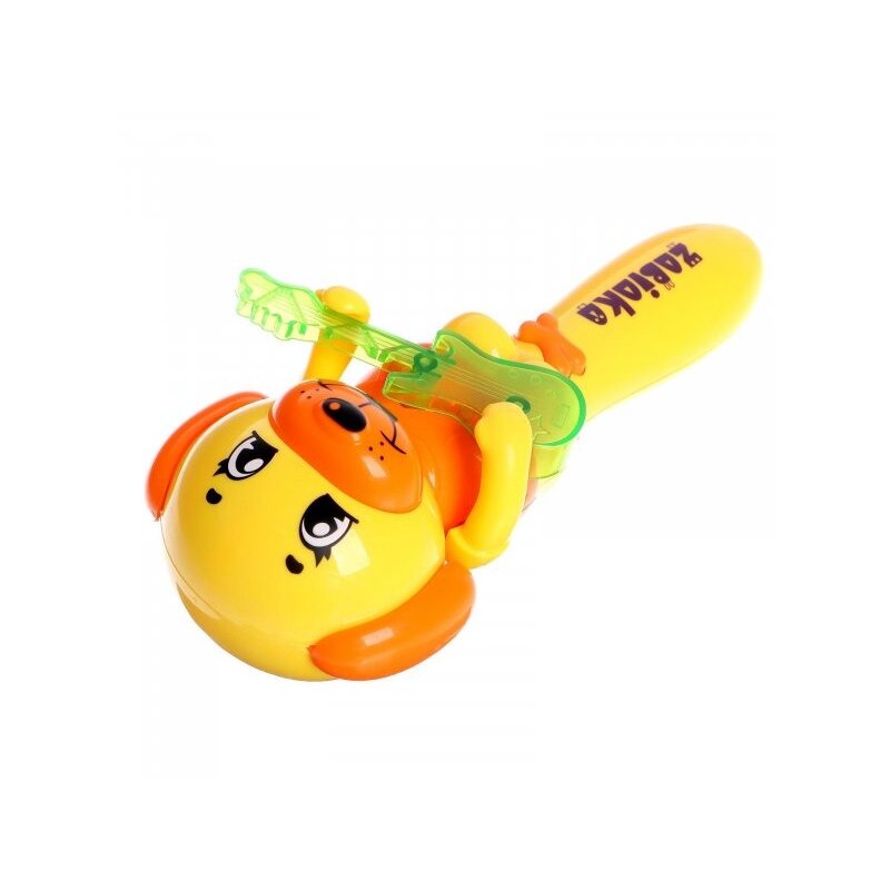 Игрушка музыкальная Zabiaka милый щенок желтый звук/свет