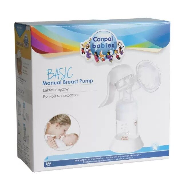 Молокоотсос ручной Canpol babies Basic с принадлежностями