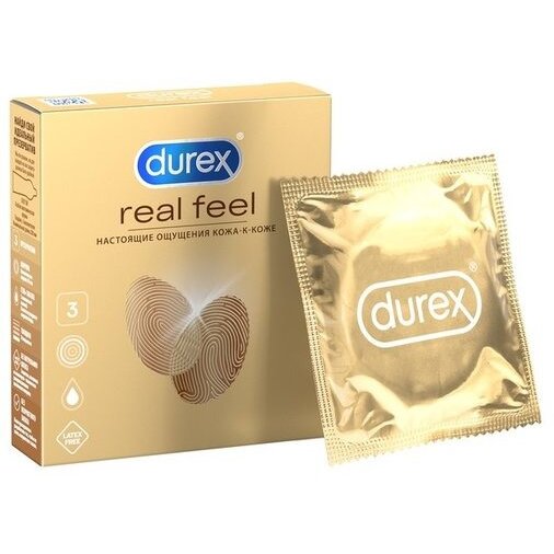 Презервативы Дюрекс (Durex) RealFeel 3 шт.