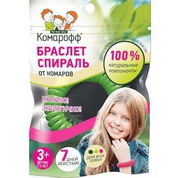 Браслет спираль от комаров Комарофф