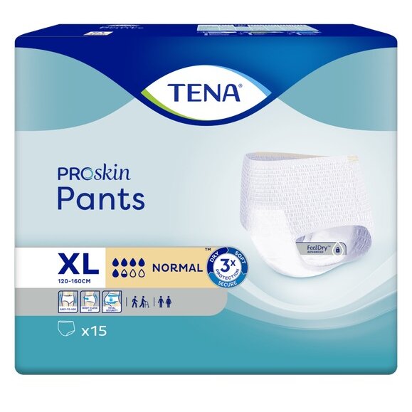 Подгузники-трусы TENA Pants Normal XL (талия/бедра 120-160 см) 15 шт.