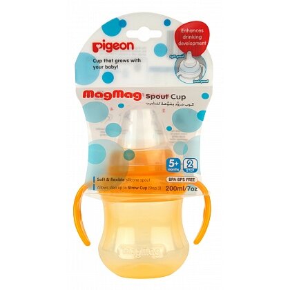 Поильник Pigeon MagMag с мягким носиком с 5 мес