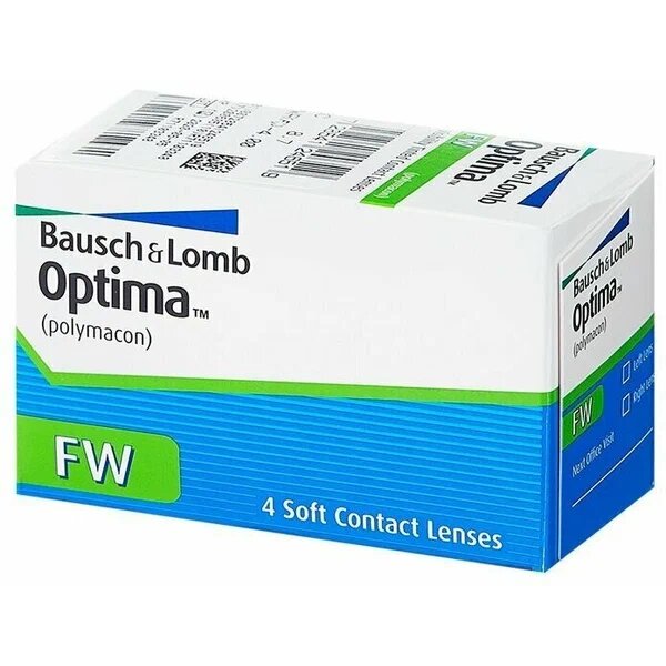 Линзы контактные Bausch&Lomb/Бауш энд Ломб optima fw (8.4/-0,75) 4шт