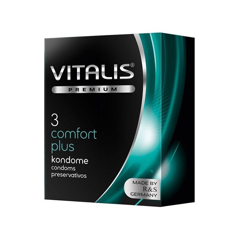 Презервативы Vitalis Premium Comfort Plus анатомической формы 3 шт.