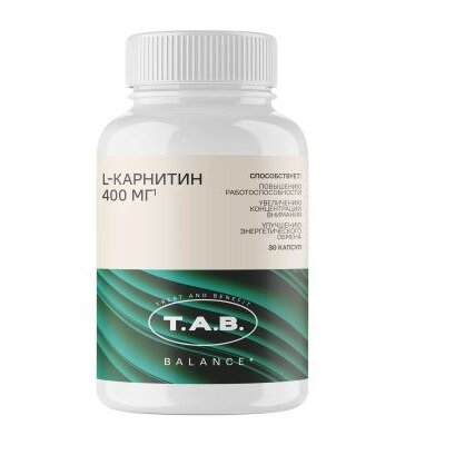 L-карнитин TAB капсулы 30 шт.
