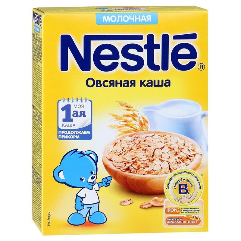 Каша молочная Нестле (Nestle) овсяная с 5 мес. 220 г