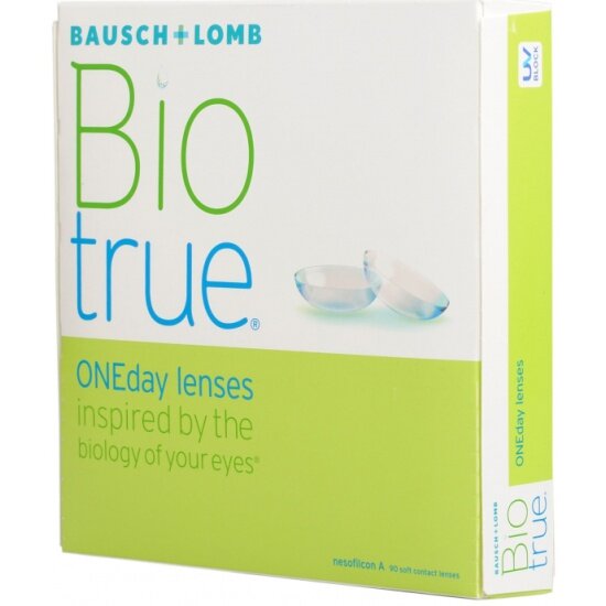 Bausch&amp;lomb biotrue oneday линзы контактные однодневные -3.75 90 шт.