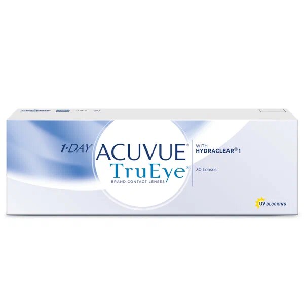 Линзы контактные Acuvue 1 day trueye with hydraclear (8.5/-3,00) 30шт