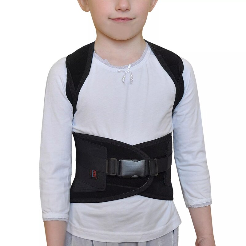 Корсет для грудо-поясничный отдела детский Крейт Б-506 черный рост 1 р.1