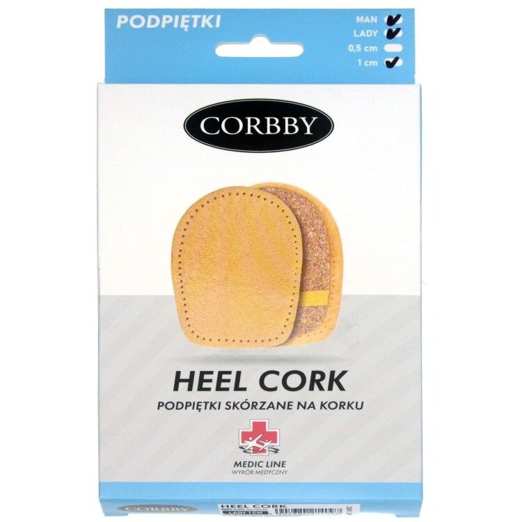 Подпяточник Corbby Heel Cork for men 1400c 1 см