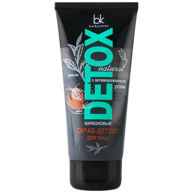 Belkosmex detox скраб-детокс для лица карбоновый 80г