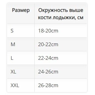 Бандаж на голеностопный сустав Oppo Medical AccuTex арт. 2900 при вывихе р.XXL