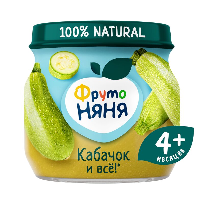 Пюре ФрутоНяня кабачок с 4 мес. 80 г