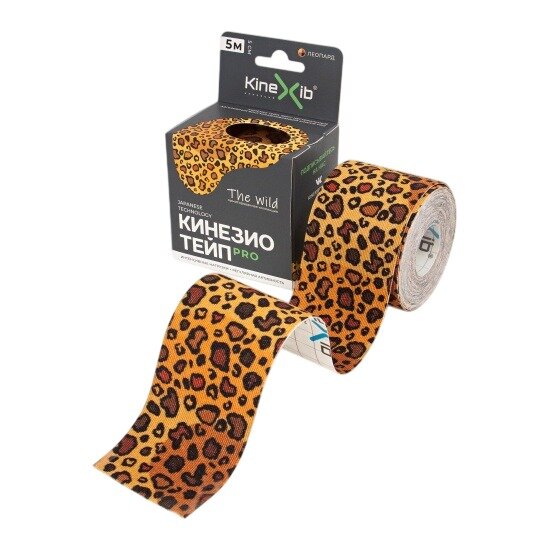 Кинезио-тейп Kinexib Pro Wild Леопард 5 м х 5 см