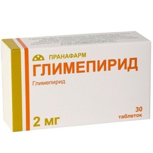 Глимепирид-Прана таблетки 2 мг 30 шт.
