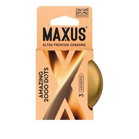 Презервативы Maxus Amazing точечные 3 шт.
