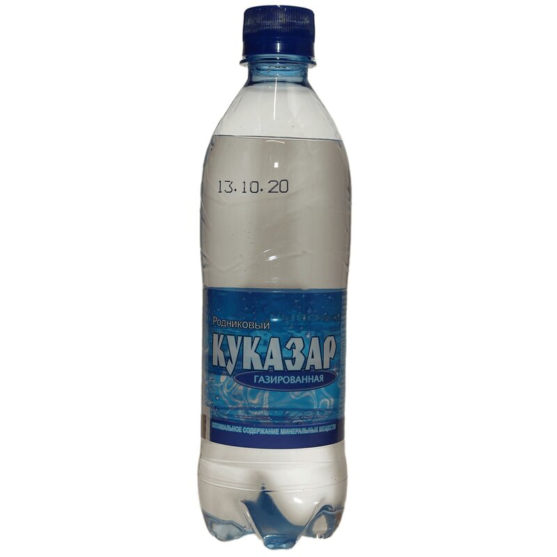 Вода природная питьевая газированная Куказар 0.5 л