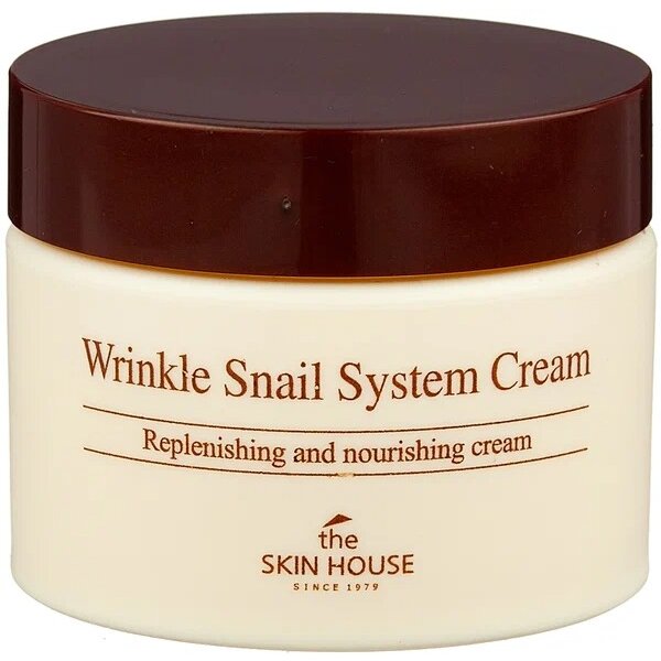 Крем для лица The skin house антивозрастной муцин улитки Wrinkle Snail System 100 мл