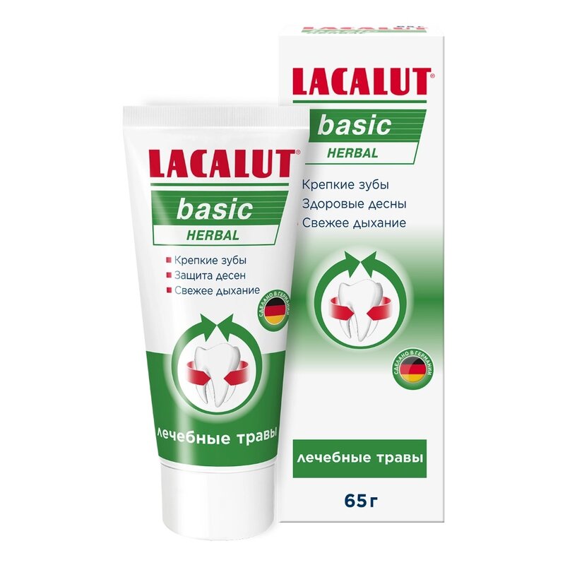 Зубная паста Lacalut basic herbal 65 г