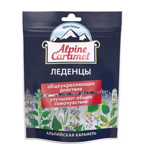 Альпийская карамель Alpine Caramel леденцы пакет 75 г