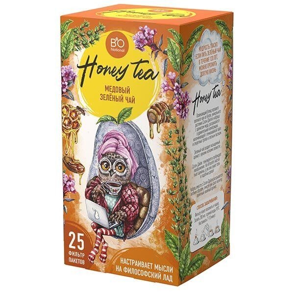 Чай зеленый медовый Золотая Долина фильтр-пакеты 25 шт.