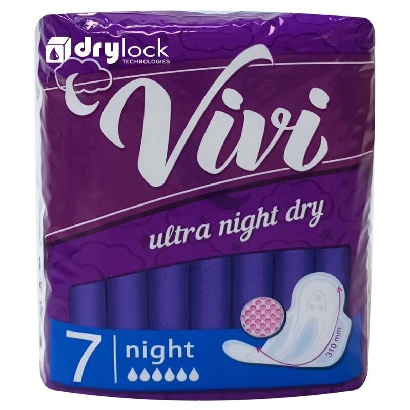 Прокладки Vivi гигиенические ultra dry night 7 шт.