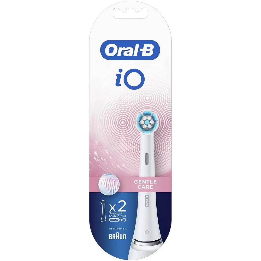 Oral-b насадки для электрической зубной щетки io gentle care 2 шт.