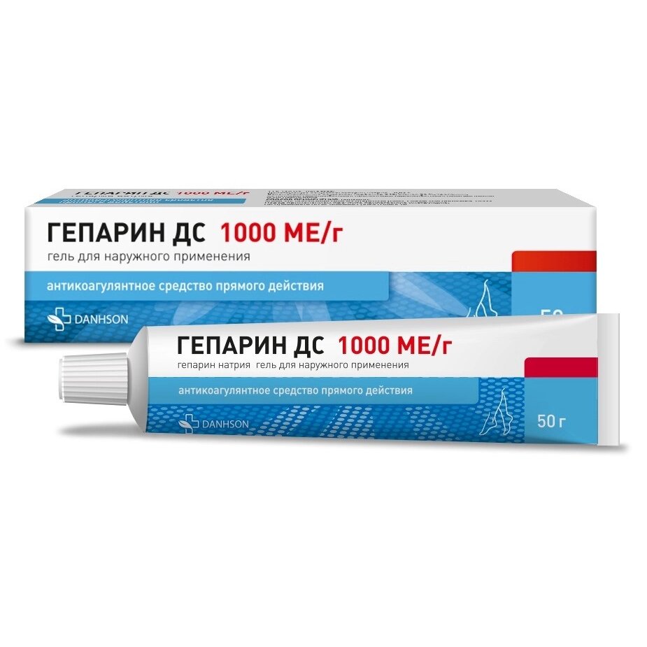Гепарин ДС гель для наружного применения 1000 МЕ/г 50 г