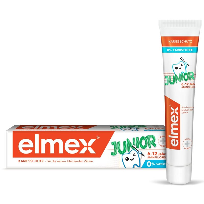 Детская зубная паста Elmex Junior 6-12 лет 75 мл туба