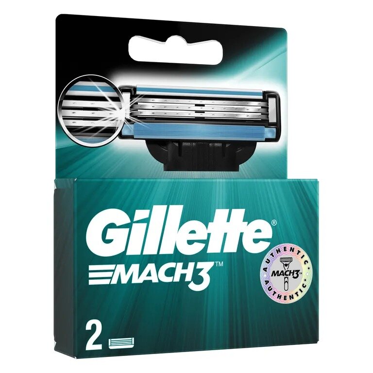 Сменные кассеты Gillette Mach-3 2 шт.