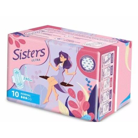 Прокладки Систерс Ультра нормал сеточка 10х4 40 шт.