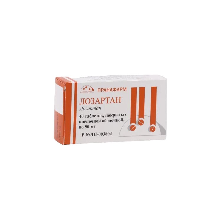 Лозартан-Прана таблетки 50 мг 40 шт.