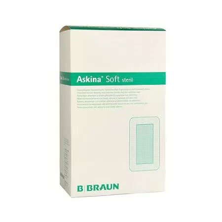 Повязка послеоперационная прозрачная Askina Soft 9х10 см 50 шт.