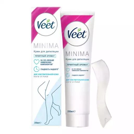 Крем для депиляции Veet для чувствительной кожи с алоэ-вера и витамин е 100 мл