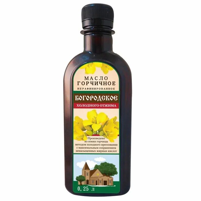 Масло Богородское нерафинированное горчичное 250 мл