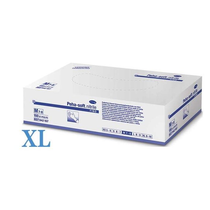 Перчатки Hartmann peha-soft nitrile fino р.XL 75 пар