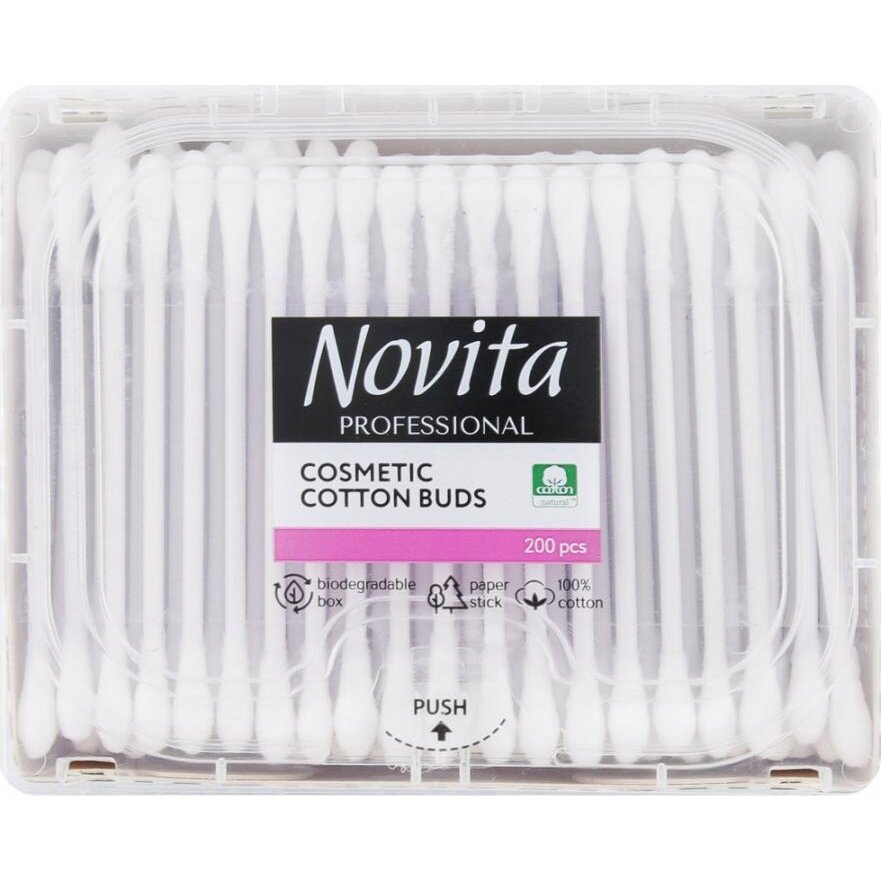 Ватные палочки Novita Pro 200 шт.