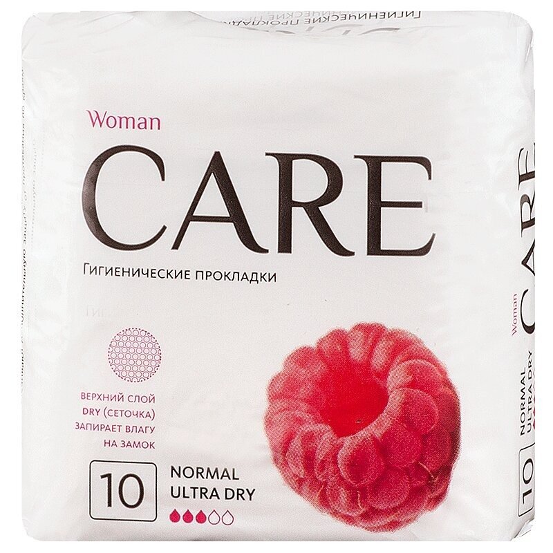 Прокладки гигиенические Care Woman Normal Ultra Dry 10 шт.