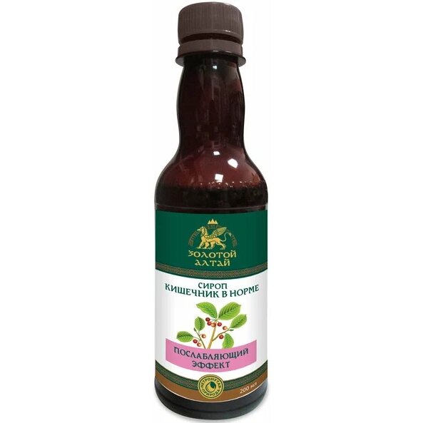 Сироп Золотой Алтай Запору нет (Кишечник в норме) 200 мл