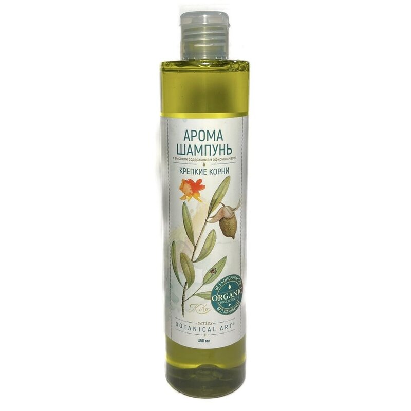 Аромашампунь Botanical Art Крепкие корни для поврежденных и склонных к выпадению волос 350 мл