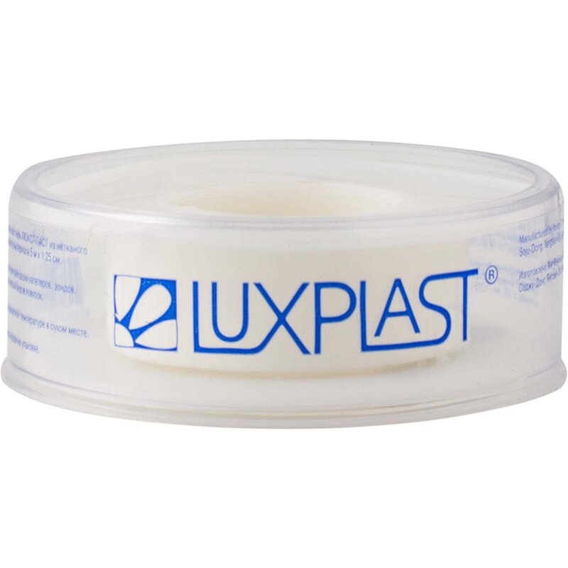Лейкопластырь Luxplast на нетканой основе 5мх1,25 см