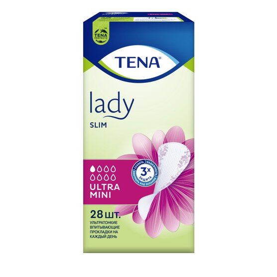 Урологические прокладки TENA Lady Slim Ultra Mini 28 шт.