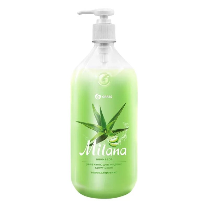 Крем-мыло жидкое Grass Milana Алоэ Вера 1000 мл