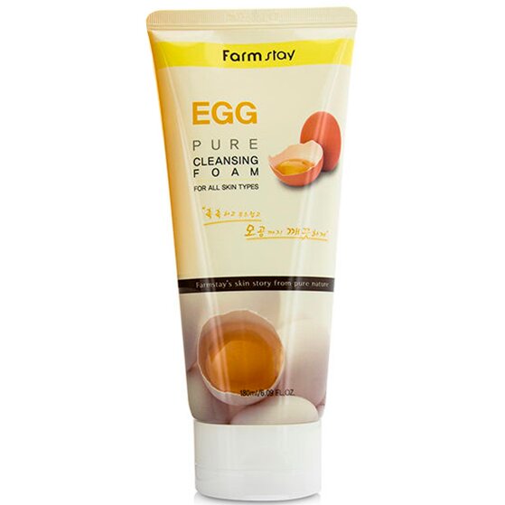 Пенка FarmStay Pure Cleansing Foam Egg очищающая с яичным экстрактом 180 мл