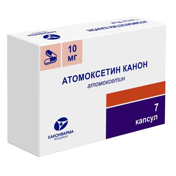 Атомоксетин Канон капсулы 10 мг 7 шт.
