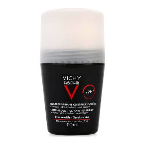 Дезодорант-шарик Vichy Homme 48 ч для чувствительной кожи 50 мл